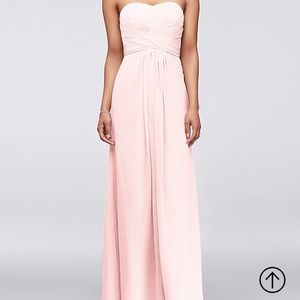 David’s Bridal Bridesmaid Style F15555 in Petal
